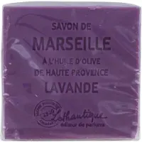 Lothantique Marseille Soap parfümiert (Duft: Lavendel) 6,5x2,5x6,5 cm