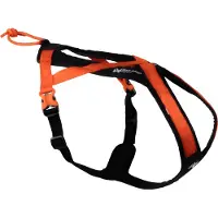 Non-Stop Dogwear Geschirr Rush Harness schwarz/orange, Größe: 7