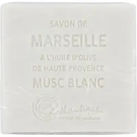 Lothantique Marseille Soap parfümiert (Duft: Weißer Moschus) 6,5x2,5x6,5 cm