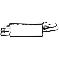 VEGAZ Endschalldämpfer OPEL,VAUXHALL OS-541 9157105,24425171,5852140 Endtopf,Auspuff Endtopf,Nachschalldämpfer,ESD 5852734,852390,93192233