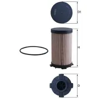 MAHLE ORIGINAL Kraftstofffilter KX 484D