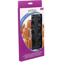 Patisse Mini-Madeleine-Form 29 x 17 cm Silikon schwarz 15 Fächer