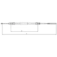 Textar Seilzug, Feststellbremse 44008800