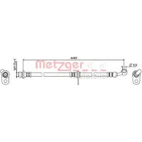METZGER Bremsschlauch 4111846