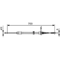Bosch Seilzug, Feststellbremse 1 987 482 022