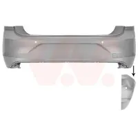 VAN WEZEL Stoßfänger 5751545 hinten für VW