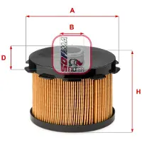 Sofima Kraftstofffilter S 6688 N passend für PEUGEOT 206 Schrägheck (2A/C) Filtereinsatz