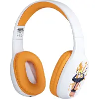 Konix Naruto KX BT HEADPHONES, Verkabelt & Kabellos, Gaming, Kopfhörer, Orange, Weiß