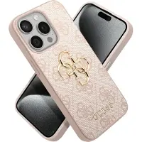 GUESS Apple iPhone 15 Pro Hülle - Kunststoff - - Backcover/Hard Case - Rosa