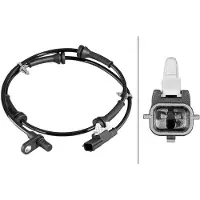 Hella Sensor Raddrehzahl 2-polig Hallsensor 92 mm Kabel für u.a. NISSAN QASHQAI