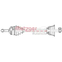 METZGER Antriebswelle 7210025