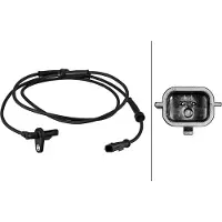 Hella Sensor Raddrehzahl 2-polig Hall 1.540 mm Kabel für u.a. RENAULT KANGOO