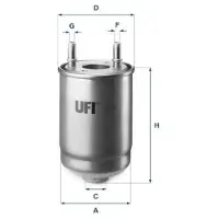 Ufi Kraftstofffilter 24.186.00