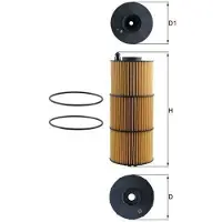 MAHLE ORIGINAL Ölfilter OX 1412D