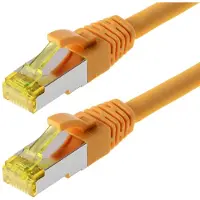 Helos Patchkabel Cat 6a S/FTP RJ45 gelb 2m AWG26/7 LSZH GHMT