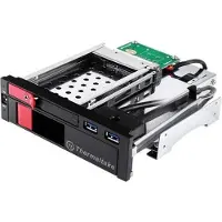 Thermaltake ST0026Z, 2,5/3,5", Frontblende, Schwarz, Rot, SATA, SATA, USB