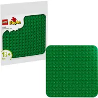 LEGO DUPLO Bauplatte in Grün, Bauspielzeug für Kleinkinder ab 18 Monaten, zum Ausstellen von Modellen, lässt Vorschulkinder kreativ bauen und fantasievoll spielen, Lernspielzeug 10460