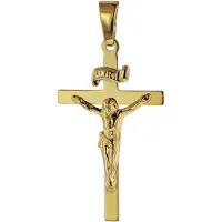 Trendor 75642 Anhänger Kruzifix 585 Gold/14 Karat 24 x 15 mm