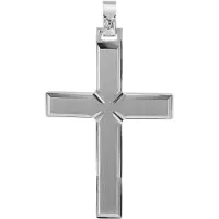 Trendor 08749 Kreuz-Anhänger für Männer 925 Silber 42 mm