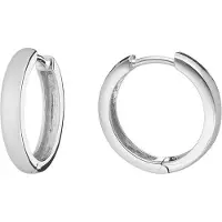 Trendor 41587 Creolen für Damen und Herren 925 Silber Ohrringe Ø 18 mm