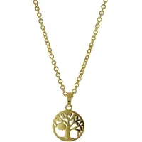 Trendor 51359 Halskette Lebensbaum 925 Sterlingsilber Goldplattiert
