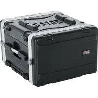 Gator GRR-6L Abschließbarer Rack-Hartschalenkoffer mit Rädern 6 HE