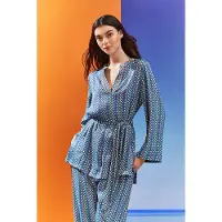 Lk bennett Lucia - Robe Navy Multicolor Größe: S | Bademäntel Outlet | Damen | Blau