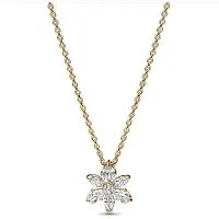 Pandora 362387C01-45 Damen-Kette Funkelndes Herbarium Goldfarben
