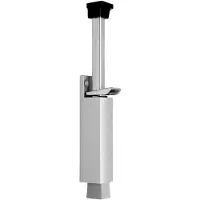 Dulimex Türfeststeller 3837 0060 22 Zinkdruckguss silber lackiert Hubhöhe 90 mm Türmontage