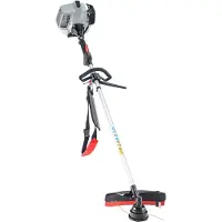 Al-Ko Benzin-Motorsense BC 400 L (41 cm Schnittbreite Faden, 25 cm Schnittbreite Messer, 1.25 kW Motorleistung, 39.8 CCM Hubraum, 2-Takt Motor, Softgriff, inkl. Tragegurt)