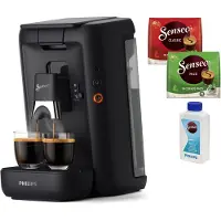 Philips Senseo Maestro Kaffee Pad Maschine, Kaffeestärkewahl, Memo Funktion, 1.2 L Wasserbehälter, Schwarz (CSA260/60)