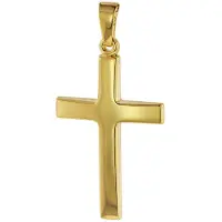 Trendor 75095 Kreuz-Anhänger Gold 750 (18 Karat) 32 x 17 mm