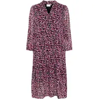Kaffe Midikleid "Damen Kleid KAsilja", Damen, Gr. 44, N-Gr, bunt (sun, dried brush print), Obermaterial: 100% Polyester PES., Kleider Midikleid