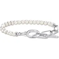 Thomas Sabo A2134-167-14-L19v Damenarmband Silber mit Perlen