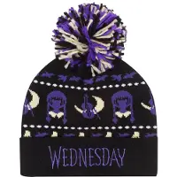 Wednesday Pom-Pom Beanie