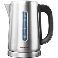 Gastroback Design Express, 1,7 l, 3000 W, Schwarz, Edelstahl, Edelstahl, Regelbare Temperatur, Wasserstandsanzeige