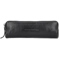 Hide & Stitches Leder-Federmäppchen in Schwarz - (B)22 x (H)8 x (T)3 cm - onesize