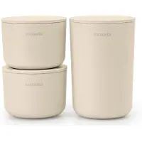 Brabantia ReNew Aufbewahrungsgefäße 3er-Set Beige