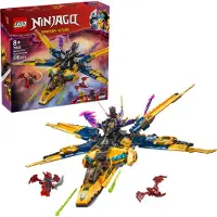 LEGO NINJAGO Ras und Arins Super-Sturmflieger - Spielzeug mit Drohne, Shootern, Klingen und Triebwerken - Inkl. 3 Minifiguren für Ninja Rollenspiele - Bauset für Jungen und Mädchen ab 8 Jahren 71833