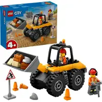 LEGO City Radlader - Spielzeugbagger für Kleinkinder, Mädchen und Jungen ab 4 Jahren - Fahrzeug Spielset - Montessori Geschenkideen für die Vorschule - Set mit 2 Bauarbeiter Minifiguren 60450