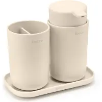 Brabantia ReNew Waschbecken-Set 3er-Set Beige