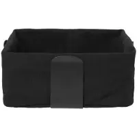 Blomus DESA Brotkorb L, stylischer Brötchengeber aus Baumwolle, Farbe: black