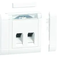 Hager GSETDM1029016 Geräteeinbauset 2-fach RJ45 (GSETDM1029016)