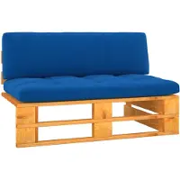 vidaXL Garten-Mittelsofa Paletten Honigbraun Imprägniertes Kiefernholz