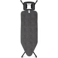 Brabantia 134609, Bügelbrett in Originalgröße, Baumwolle, Schwarz, Einfarbig, Metall, 1240 x 450 mm