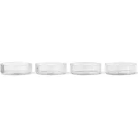 Ferm Living Schüsseln Ripple Clear 12 cm (4er-Set)