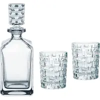 Nachtmann Whiskyglas "Whiskygläser + Karaffe Bossa Nova 3er Set transparent" Erhöhte Bruchfestigkeit