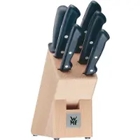 WMF Classic Line, Schlitzmesserblock, Stahl, Holz, Schwarz, Holz, 7 Stück(e)