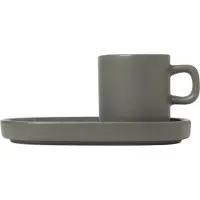 Blomus Espressotasse Pilar Pewter (Set of 2)