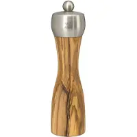 Peugeot Pfeffermühle FIDJI 20cm Edelstahl Olivenholz Natur Stahlmahlwerk